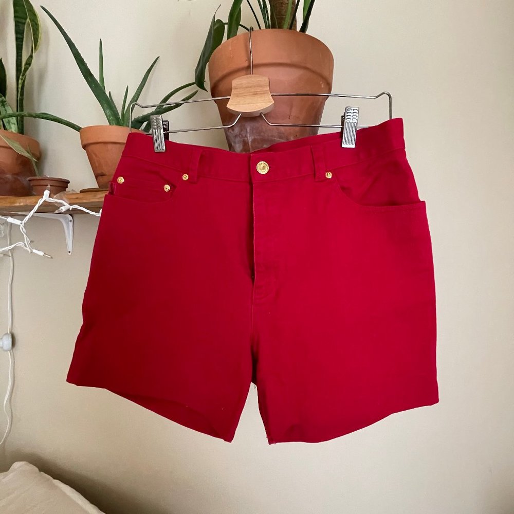 Ralph Lauren high waist red shorts